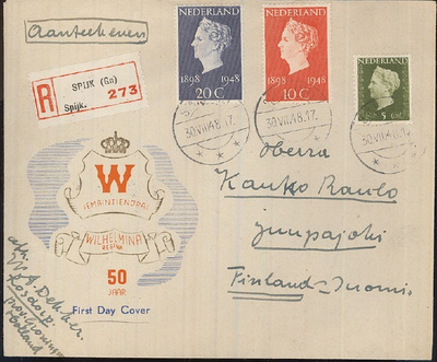 Hollanti Mi 507-8 FDC