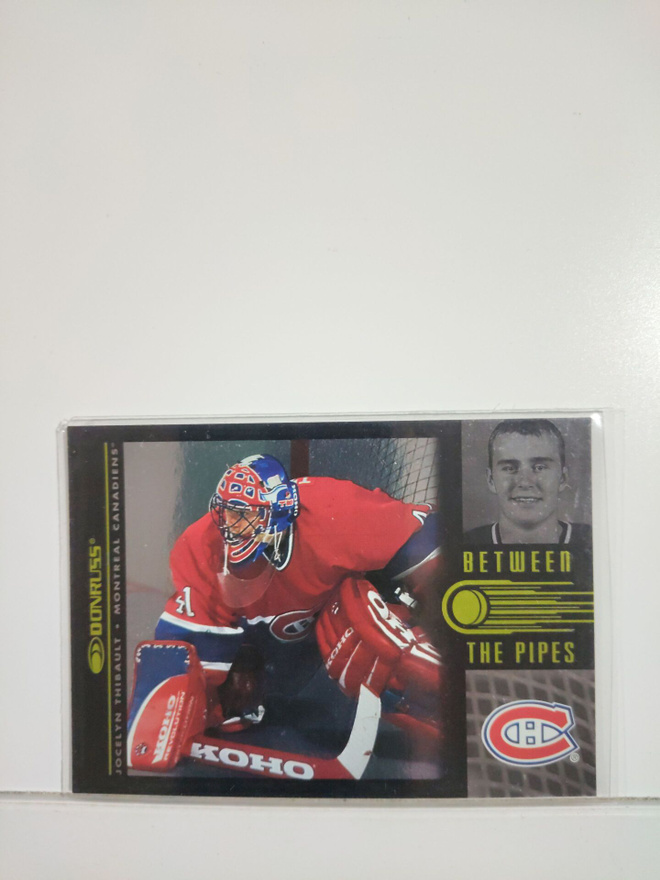 1997-98 Donruss - Between the Pipes #10 Jocelyn Thibault