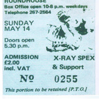 X-RAY SPEX roundhouse london 14/5/1978 ...uk classic - pikkukuva 1