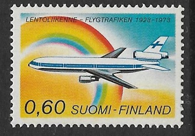 Lentoliikenne 50v 1973 (LAPE ) **