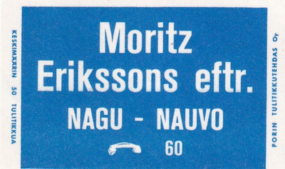 Nagu - Nauvo, Moritz Erikssons eftr. s41