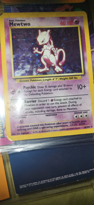 Mewtwo 10/102 Base set (BS1) RARE HOLOGRAPHIC card