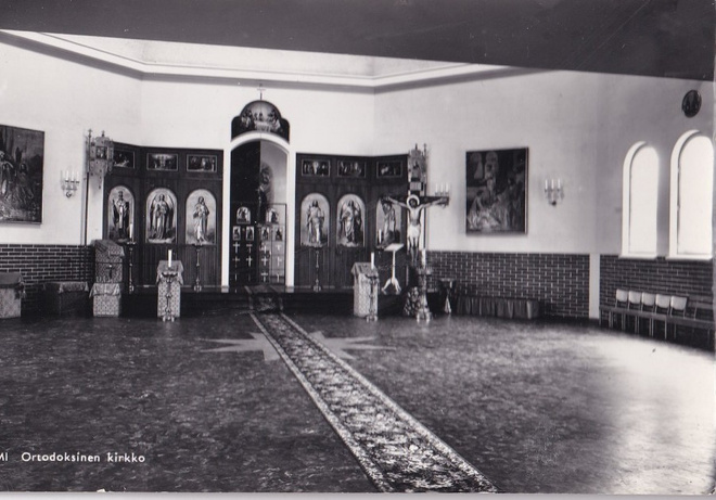 Iisalmi. Ortodoksinen Kirkko sisäkuva mv. b488