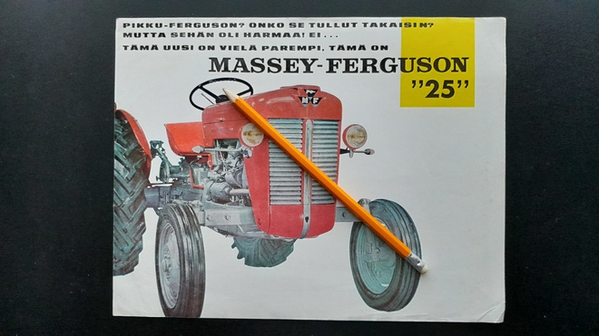 Massey-Ferguson 25 traktorin esite 60-luku