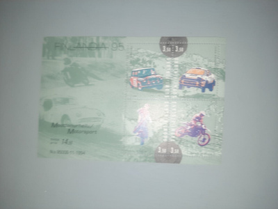 // blokki Finlandia 95 Moottoriurheilu BL18 **