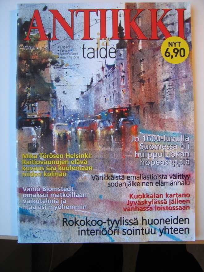 Antiikki ja taide lehti 2 numeroa: 1/2016 ja 4/2017