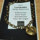 KALEVALA, LUMIKUKKA -rannekoru, pronssi, papuketju - pikkukuva 1