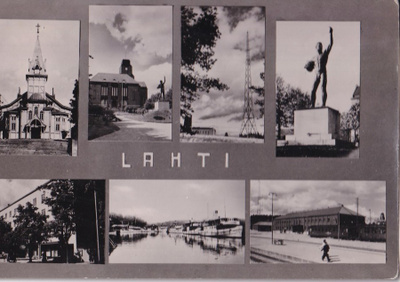 Lahti, monikuvakortti . b642