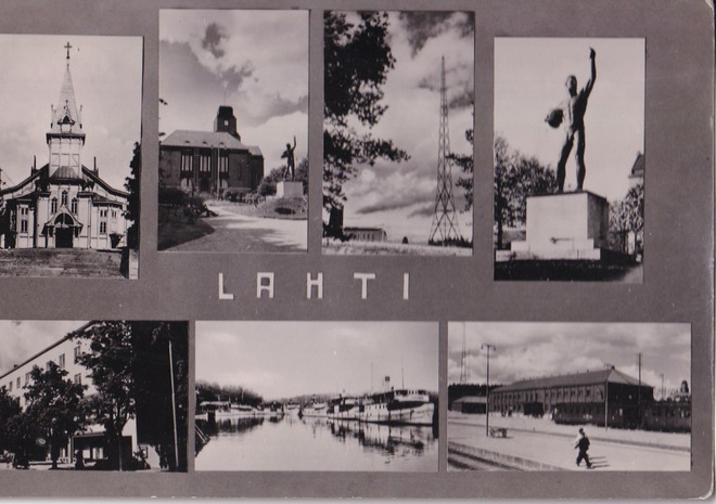 Lahti, monikuvakortti  .   b642