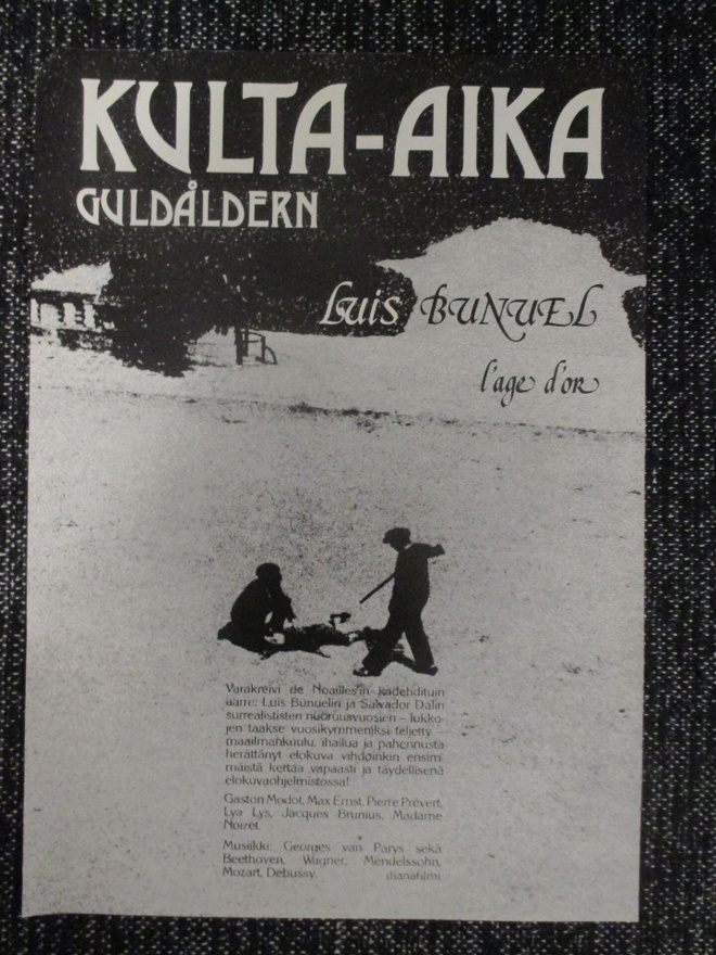 Kulta-aika (Luis Buñuel, 1930) - vanha elokuvajuliste