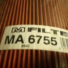 Ilmansuodatin MA6755 M-Filter Mazda 626 II 2.0D - pikkukuva 1