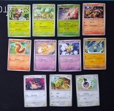 Pokemon kortit 11kpl (#151 Temporal Forces)