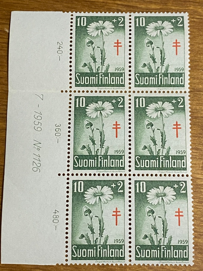 TUB 1959 10MK+2MK NUMERO KUUSILO**