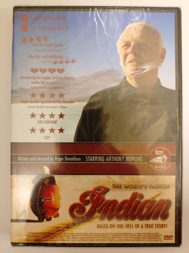 Maailman nopein intiaani (2005) Anthony Hopkins, uusi dvd