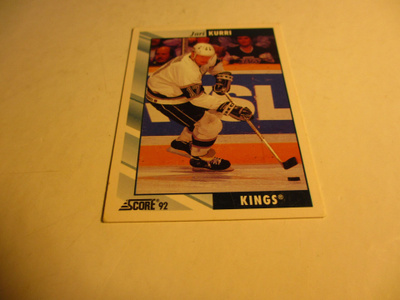 score 92 lätkäkortti kings -92 jari kurri