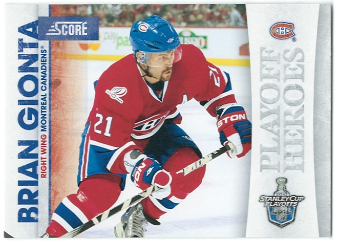 10-11 Score Playoff Heroes #20 Brian Gionta