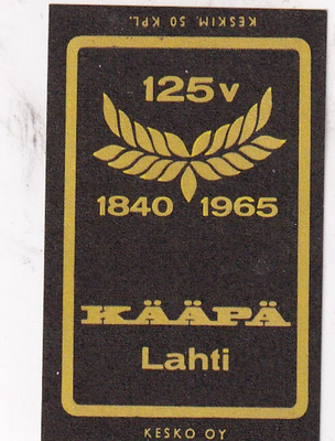 Lahti, Kääpä 125v,  1840 - 1965 . Kesko Oy, s43