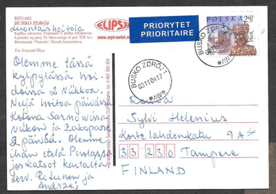 Postilähetys Puola - Suomi 2004 (Mic 3981)