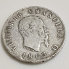 Italia 2 Lire 1863, Vittorio Emanuele II, Hopeakolikko - pikkukuva 4