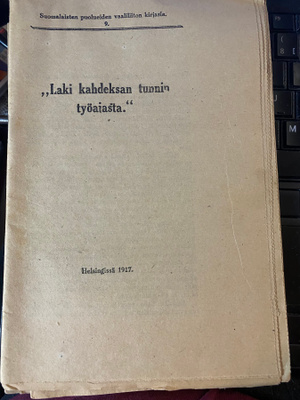 Laki kahdeksan tunnin työajasta
