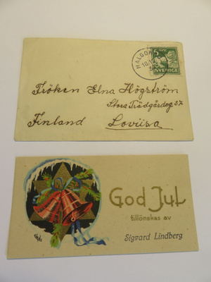 LÖYTÖ !!! 1936 kulkenut minikirje + kortti KATSO KUVAT
