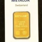 Kulta harkko 31,1 g (1 unssi) 9999 kultaa, Sveitsi, Metalor - pikkukuva 1