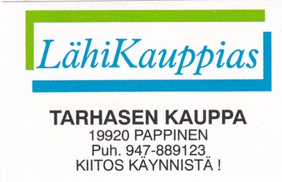 Pappinen, Tarhasen Kauppa    b590