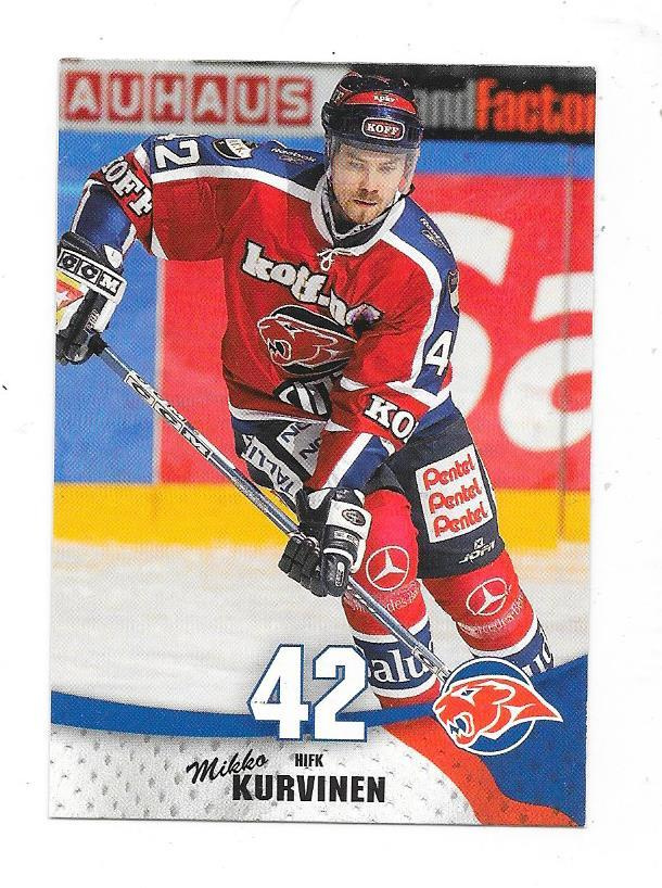 2004-05 CardSet #212 Mikko Kurvinen  HIFK