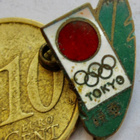 VANHA Merkki Olympia 1964 Tokyo Japani Tokio Olympic Pin - pikkukuva 1