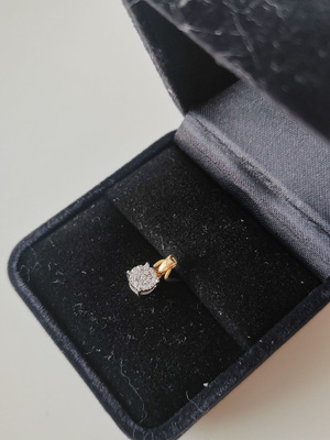 14k kultainen timanttiriipus