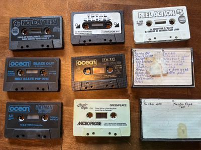 C64 / Commodore 64 kasettipelit - 9 kpl.