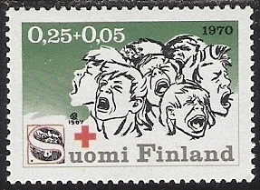 1970 Punainen Risti 0,25 + 0,05 mk **  LaPe 672