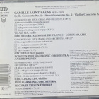 Saint-Saëns: Cello, Piano & Violin Concerto cd - pikkukuva 2