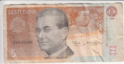 5  krooni  eesti 1994 kl 4