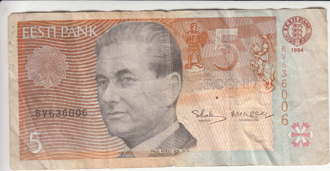 5  krooni  eesti 1994 kl 4
