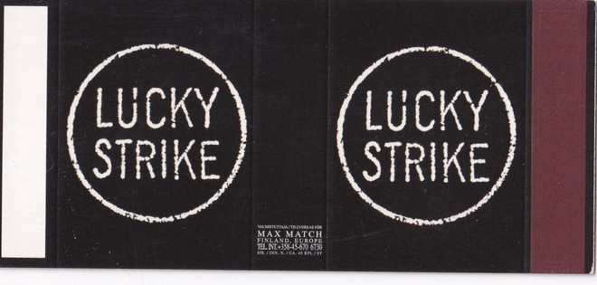 Lucky Strike , tulitikku aski aihio  ,   b431