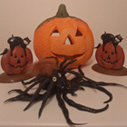 Koristeita Halloween kurpitsa myrkkylasit tekoverta - pikkukuva 4
