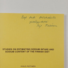 Pirjo Pietinen : Studie son estimating sodium intake and ... - pikkukuva 2