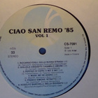 CIAO SAN REMO  '85    ::    2 x  VINYYLI   LP      1985 - pikkukuva 3