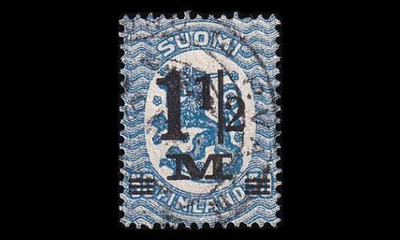 97_II o M-17 1½mk / 50p ohut 2 postivaunu (1921)