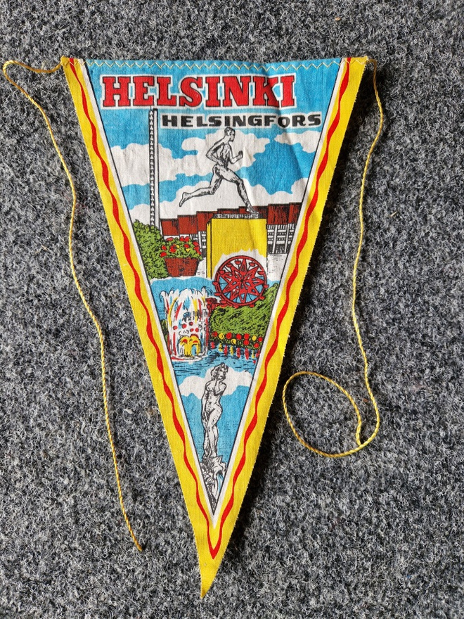 Helsinki Helsinfors vintage matkailuviiri