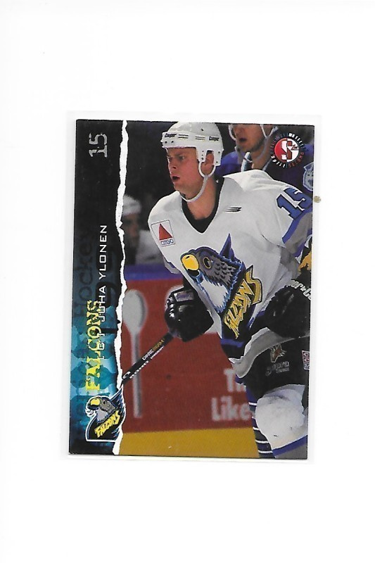 1996-97 Springfield Falcons #15 Juha Ylönen Jokerit farmi