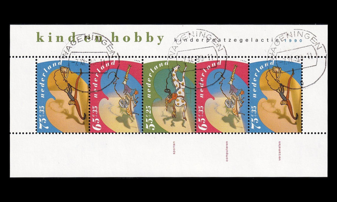 Alankomaat 1392BL34 o Vor heet Kind harrastukset (1990)