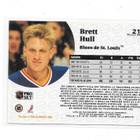 1991-92 ProSet French #215 Brett Hull St Louis Blues - pikkukuva 2