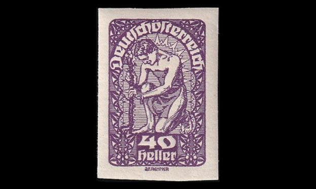 Itävalta 282 ** Käyttösarja 40 H patsas (1919)