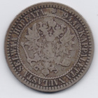 1866 1 markka kl4 tummunut - pikkukuva 2