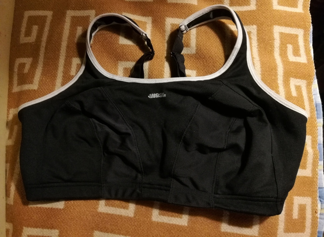Shock- absorber urheilu rintaliivit  mustat yläosa 85 G