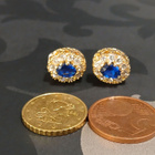 Swarovski kristalli korvakorut sininen kivi korvakorut - pikkukuva 5