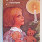 KULKEMATON TYTTÖ KYNTTILÄN LOISTEESSA RUDOLF KOIVU - pikkukuva 1