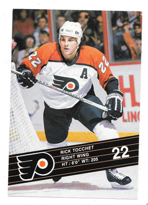 1989-90 Philadelphia Flyers Teamissued #22 Rick Tocchet